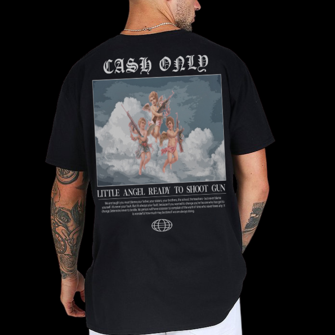 T-Shirt Three Angel With AK47