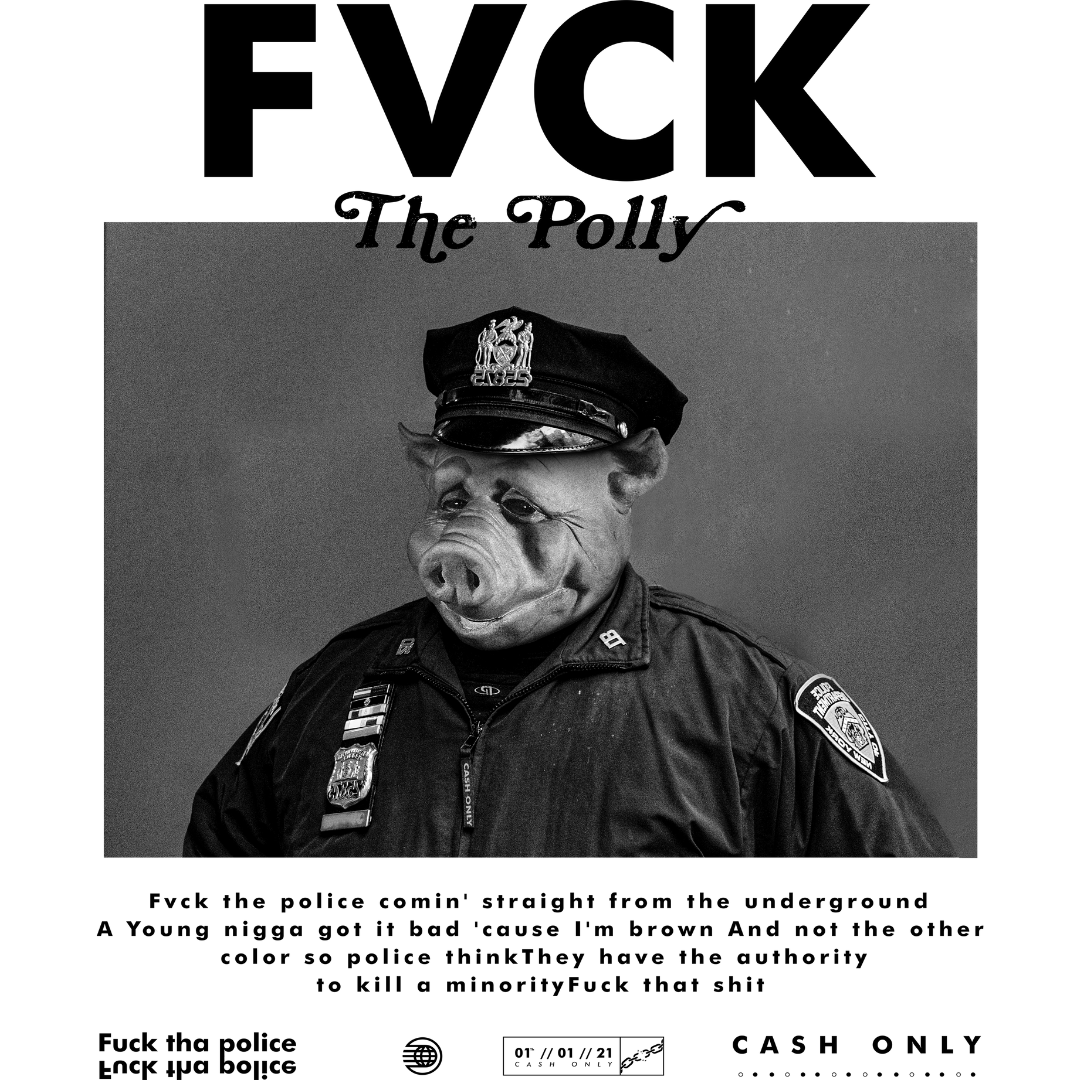 Felpa Cappuccio Fvck The Polly LIMITED 2021