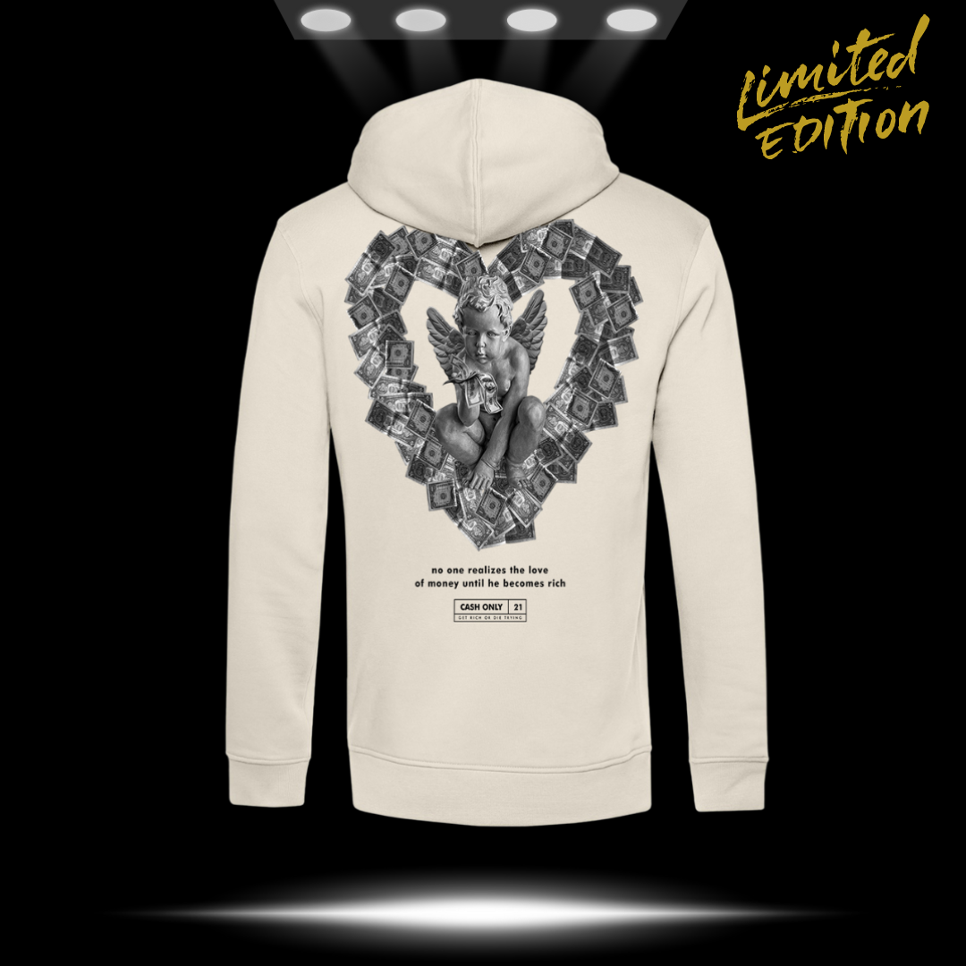 Felpa Cappuccio Angel Money Heart LIMITED 2021
