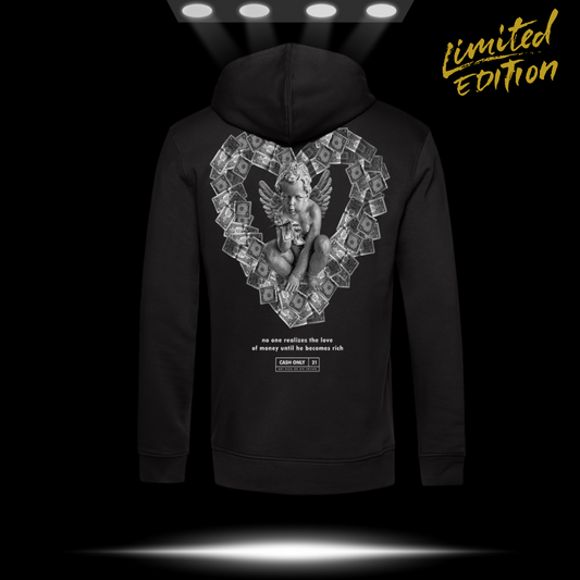 Felpa Cappuccio Angel Money Heart LIMITED 2021