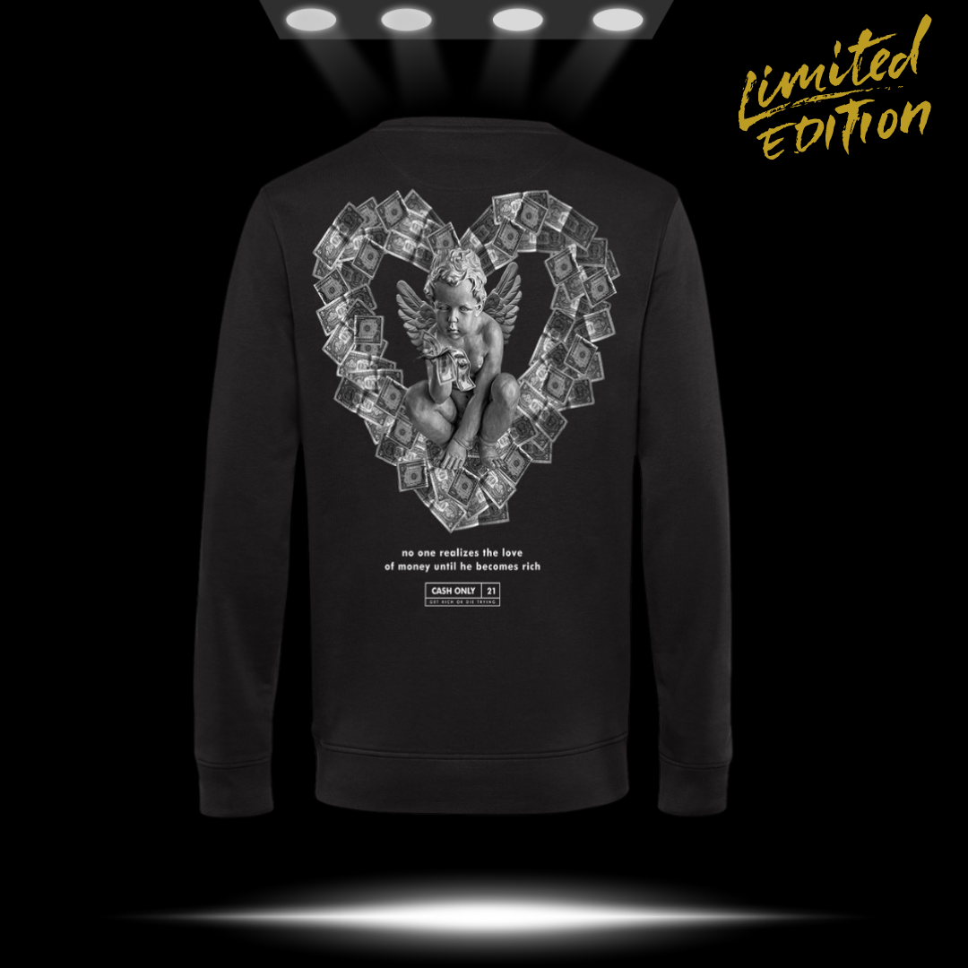 Felpa Girocollo Angel Money Heart LIMITED 2021